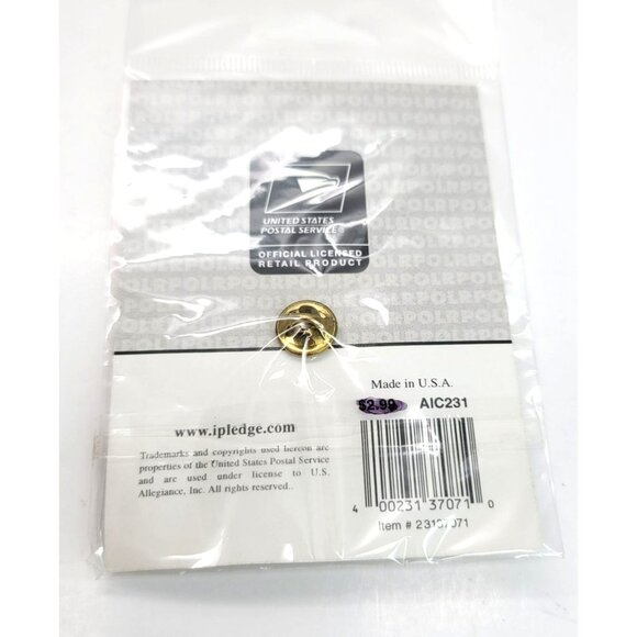 USPS POW MIA Stamp Dog Tag Lapel Pin Hat Jacket Veteran Service NWT - Picture 4 of 5